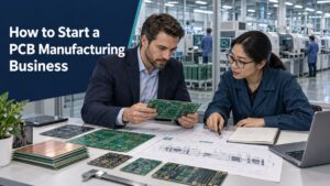Founder and process engineer planning a PCB manufacturing business